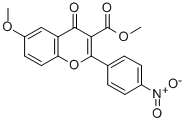 6-Methoxy-3-(methoxycarbonyl)-2-(4-nitrophenyl)-4H-benzopyran-4-one