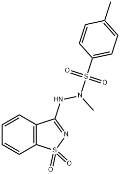 N''-(1,1-dioxido-1,2-benzothiazol-3-yl)-N,4-dimethylbenzenesulfonohydrazide