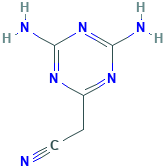 1,3,5-Triazine-2-acetonitrile,4,6-diamino-(9CI)