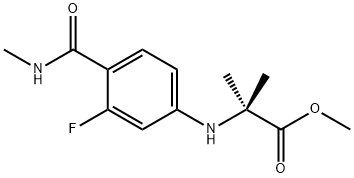 2-(3-氟-4-(甲基氨基甲酰基)苯基氨基)-2-甲基丙酸甲酯