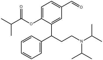 Propanoic acid, 2-methyl-, 2-[3-[bis(1-methylethyl)amino]-1-phenylpropyl]-4-formylphenyl ester