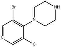 Piperazine, 1-(3-bromo-5-chloro-4-pyridinyl)-