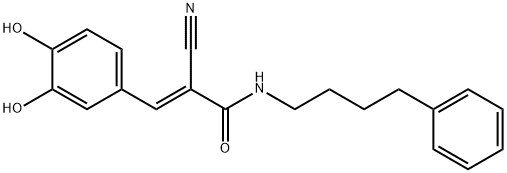 (2E)-2-cyano-3-(3,4-dihydroxyphenyl)-N-(4-phenylbutyl)-2-propenamide