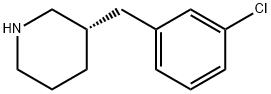 Piperidine, 3-[(3-chlorophenyl)methyl]-, (3S)-