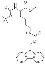 (S)-6-((((9H-芴-9-基)甲氧基)羰基)氨基)-2-((叔丁氧基羰基)氨基)己酸甲酯