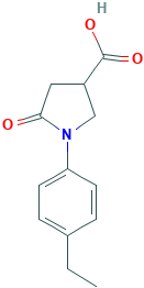 1-(4-Ethylphenyl)-2-oxopyrrolidine-4-carboxylic acid