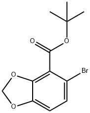 1,3-Benzodioxole-4-carboxylic acid, 5-bromo-, 1,1-dimethylethyl ester