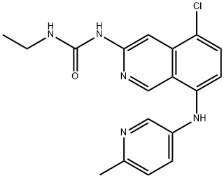 1-(5-chloro-8-((6-methylpyridin-3-yl)amino)isoquinolin-3-yl)-3-ethylurea