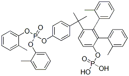 Phosphoric acid bis(2-methylphenyl)[4-[1-methyl-1-[4-[[bis(2-methylphenoxy)phosphinyl]oxy]phenyl]ethyl]phenyl] ester