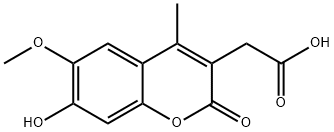 2H-1-Benzopyran-3-acetic acid, 7-hydroxy-6-methoxy-4-methyl-2-oxo-