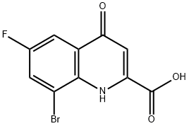 2-Quinolinecarboxylic acid, 8-bromo-6-fluoro-1,4-dihydro-4-oxo-