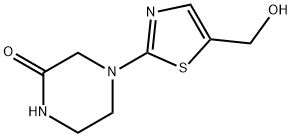 4-[5-(Hydroxymethyl)-2-thiazolyl]-2-piperazinone