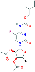 2',3'-Di-O-acetyl-5'-deoxy-5-fluoro-N-[(2-methylbutoxy)carbonyl]cytidine