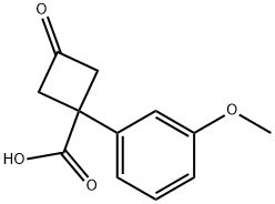 Cyclobutanecarboxylic acid, 1-(3-methoxyphenyl)-3-oxo-