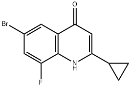 4(1H)-Quinolinone, 6-bromo-2-cyclopropyl-8-fluoro-