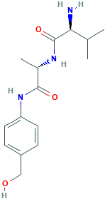 (2S)-2-amino-N-[(2S)-1-[4-(hydroxymethyl)anilino]-1-oxopropan-2-yl]-3-methylbutanamide