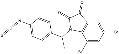 5,7-dibromo-N-(p-(isothiocyanato)methylbenzyl)isatin