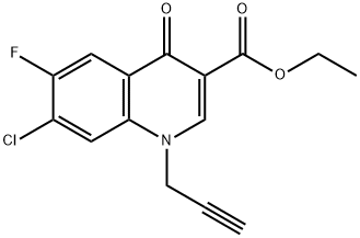 3-Quinolinecarboxylic acid, 7-chloro-6-fluoro-1,4-dihydro-4-oxo-1-(2-propyn-1-yl)-, ethyl ester