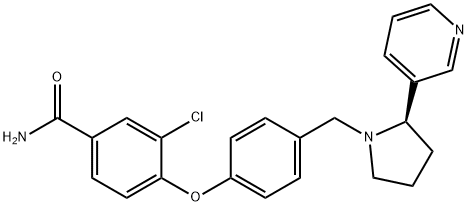 (R)-3-chloro-4-(4-((2-(pyridin-3-yl)pyrrolidin-1-yl)methyl)phenoxy)benzamide