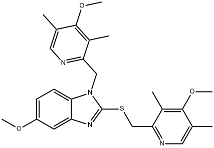 5-methoxy-1-[(4-methoxy-3,5-dimethylpyridin-2-yl)methyl]-2-[(4-methoxy-3,5-dimethylpyridin-2-yl)methylsulfanyl]benzimidazole