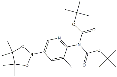 2-N, N-(Bis-Boc-aMino)-3-Methylpyridine-5-boronic acid pinacol ester