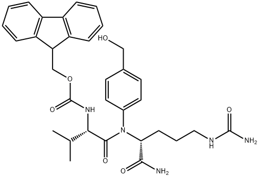 D-Ornithinamide, N-[(9H-fluoren-9-ylmethoxy)carbonyl]-L-valyl-N5-(aminocarbonyl)-N-[4-(hydroxymethyl)phenyl]-