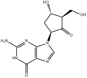 6H-Purin-6-one, 2-amino-1,9-dihydro-9-[(1S,3R,4S)-4-hydroxy-3-(hydroxymethyl)-2-oxocyclopentyl]-