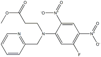 3-((5-氟-2,4-二硝基苯基)(吡啶-2-甲基)氨基)丙酸甲酯