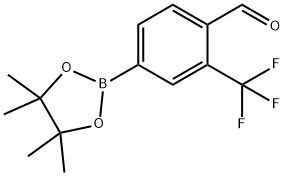 4-(4,4,5,5-Tetramethyl-1,3,2-dioxaborolan-2-yl)-2-(trifluoromethyl)benzaldehyde