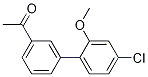 1-[3-(4-chloro-2-methoxyphenyl)phenyl]ethanone