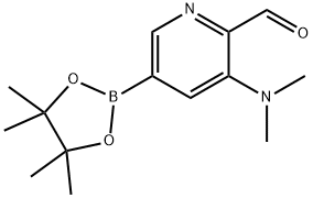 2-Pyridinecarboxaldehyde, 3-(dimethylamino)-5-(4,4,5,5-tetramethyl-1,3,2-dioxaborolan-2-yl)-