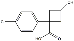 1-(4-chlorophenyl)-3-hydroxycyclobutane-1-carboxylic acid