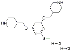 2-甲基硫基-4,6-双-(哌啶-4-基甲氧基)-嘧啶二盐酸盐