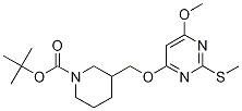 3-(6-甲氧基-2-甲硫基嘧啶-4-基氧基甲基)-哌啶-1-羧酸叔丁基酯