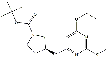 (S)-3-(6-乙氧基-2-甲硫基嘧啶-4-基氧基)-吡咯烷-1-羧酸叔丁基酯