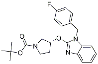 (R)-3-[1-(4-氟-苄基)-1H-苯并咪唑-2-基氧基]-吡咯烷-1-羧酸叔丁基酯