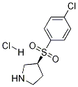 (3S)-3-(4-chlorophenyl)sulfonylpyrrolidine