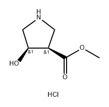 3-PYRROLIDINECARBOXYLIC ACID, 4-HYDROXY-, METHYL ESTER, HYDROCHLORIDE (1:1), (3R,4R)-REL-