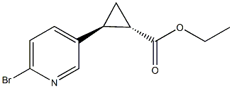 (trans)-Ethyl-2-(6-bromopyridin-3-yl)cyclopropanecarboxylate