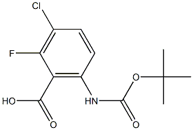 N-叔丁氧羰基-6 -氨基-3-氯-2-氟苯甲酸