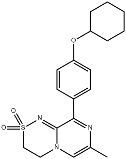 9-(4-(环己氧基)苯基)-7-甲基-3,4-二氢吡嗪[2,1-C][1,2,4]噻二嗪-2,2-二氧化物