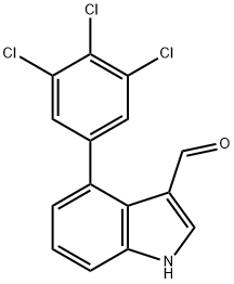 4-(3,4,5-Trichlorophenyl)indole-3-carboxaldehyde