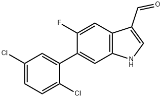 6-(2,5-Dichlorophenyl)-5-fluoroindole-3-carboxaldehyde