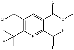 Methyl 3-(chloromethyl)-6-(difluoromethyl)-2-(trifluoromethyl)pyridine-5-carboxylate