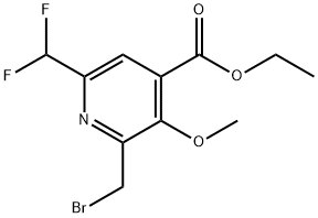 Ethyl 2-(bromomethyl)-6-(difluoromethyl)-3-methoxypyridine-4-carboxylate