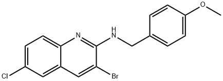 3-溴-6-氯-N-(4-甲氧苄基)喹啉-2-胺