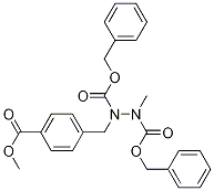 1-(4-(甲氧基羰基)苄基)-2-甲基肼-1,2-二羧酸苄酯