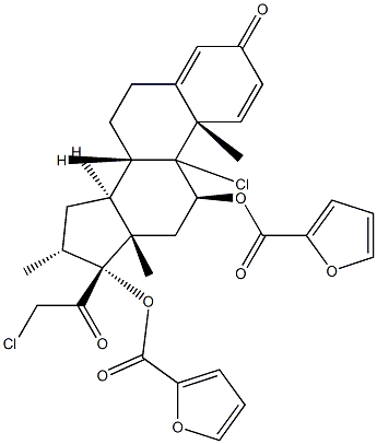 (11β,16α)-9-Chloro-17-[(2-furanylcarbonyl)oxy]-11-hydroxy-16-methyl-21-[(methylsulfonyl)oxy]-pregna-1,4-diene-3,20-dione (Mometasone Impurity R)