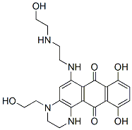 8,11-dihydroxy-4-(2-hydroxyethyl)-6-((2-((2-hydroxyethyl)amino)ethyl)amino)-1,2,3,4,7,12-hexahydronaphtho(2,3-f)quinoxaline-7,12-dione