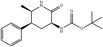 CARBAMIC ACID, N-[(3S,5S,6R)-6-METHYL-2-OXO-5-PHENYL-3-PIPERIDINYL]-, 1,1-DIMETHYLETHYL ESTER